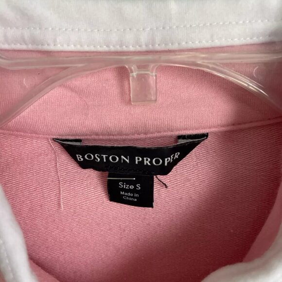 Boston Proper Pink Chic Full Zippered Sport Jacket Zipped Pockets - Picture 2 of 8